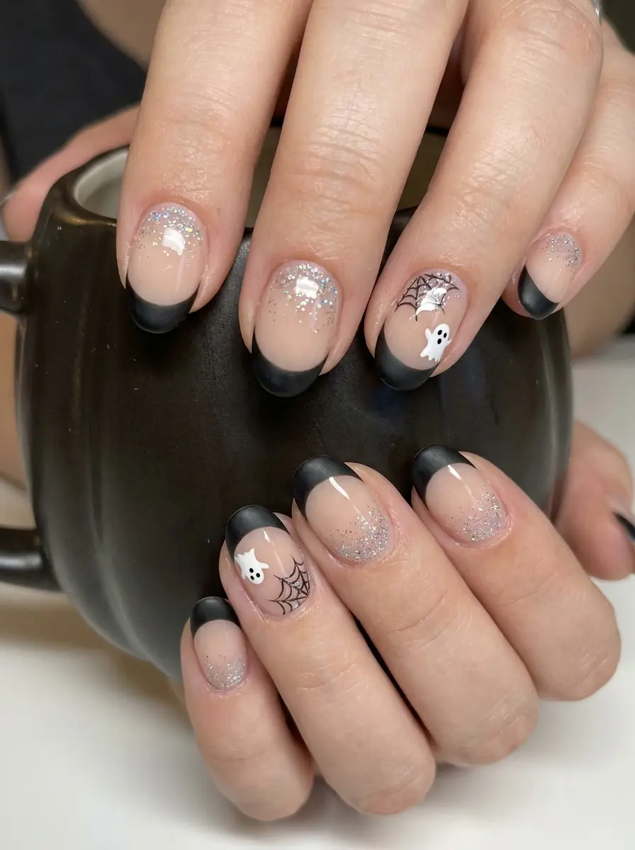 17 short halloween nail ideas that are cute spook 184