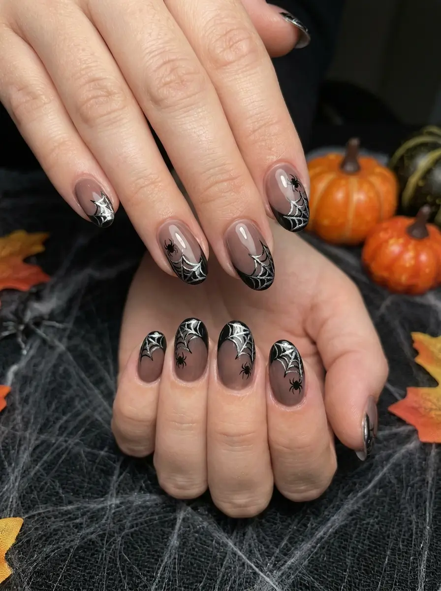 17 short halloween nail ideas that are cute spook 188