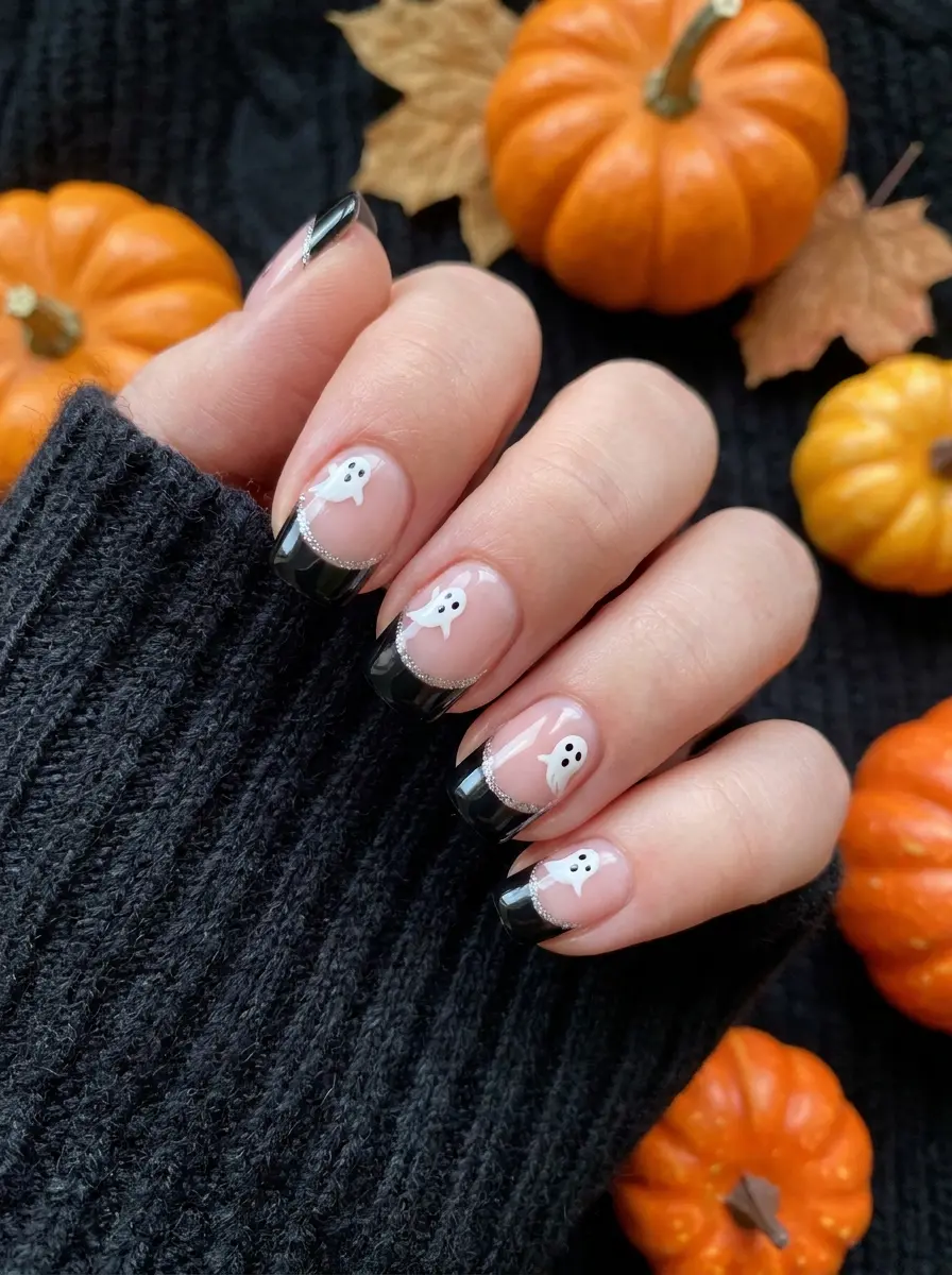 17 short halloween nail ideas that are cute spook 190