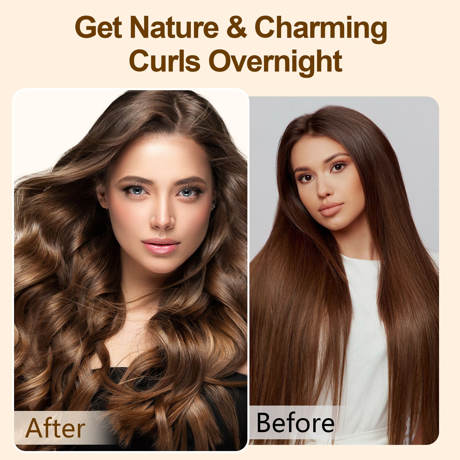 Satin Heatless Hair Curler, Lazy Natural Soft Wave DIY Heatless Curls For Sleep In Overnight, For All Hair Types 3 Satin Heatless Hair Curler, Lazy Natural Soft Wave DIY Heatless Curls For Sleep In Overnight, For All Hair Types - Image 3