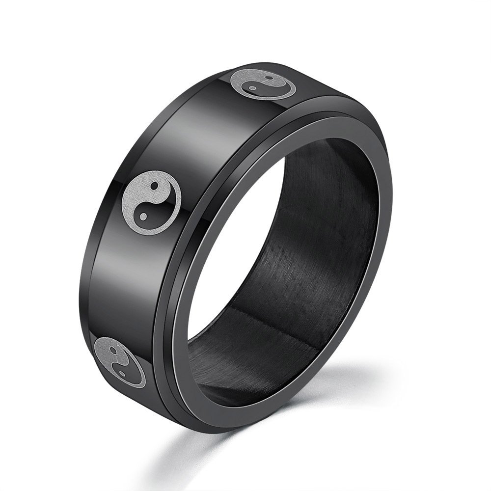 Personality Ring Titanium Steel Hip Hop Simplicity 4 Personality Ring Titanium Steel Hip Hop Simplicity - Image 4
