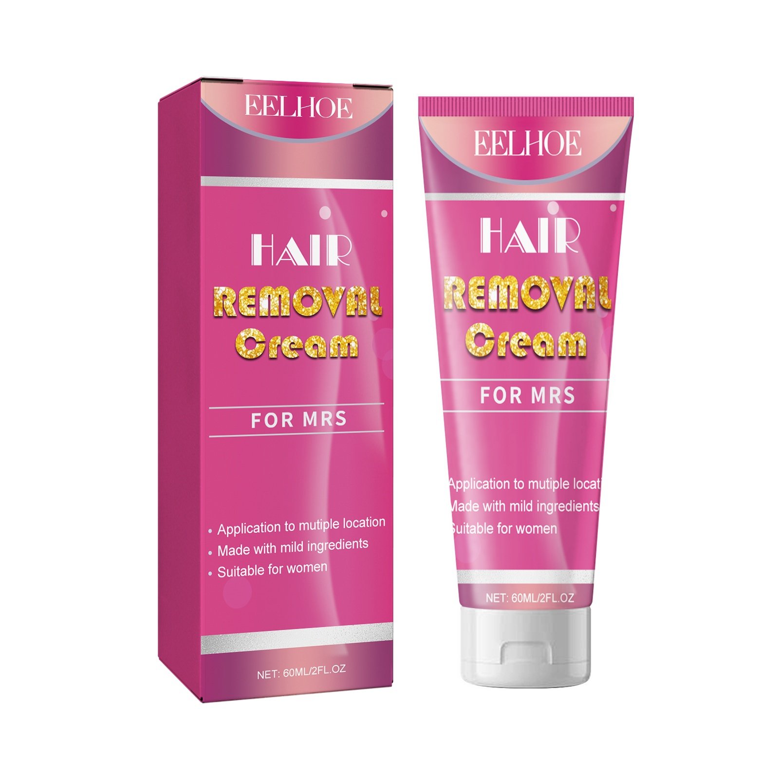 EELHOE Hair Removal Cream For Mrs, Full Body Underarm Gentle Hair Removal Without Irritation Refreshing Moisturizing Smooth Hair Removal Cream 2 EELHOE Hair Removal Cream For Mrs, Full Body Underarm Gentle Hair Removal Without Irritation Refreshing Moisturizing Smooth Hair Removal Cream - Image 2