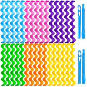 Heatless Hair Curlers Wave Curls Styling Kit For Women Girls On Hair Care - 30 Pcs - 6 Colors