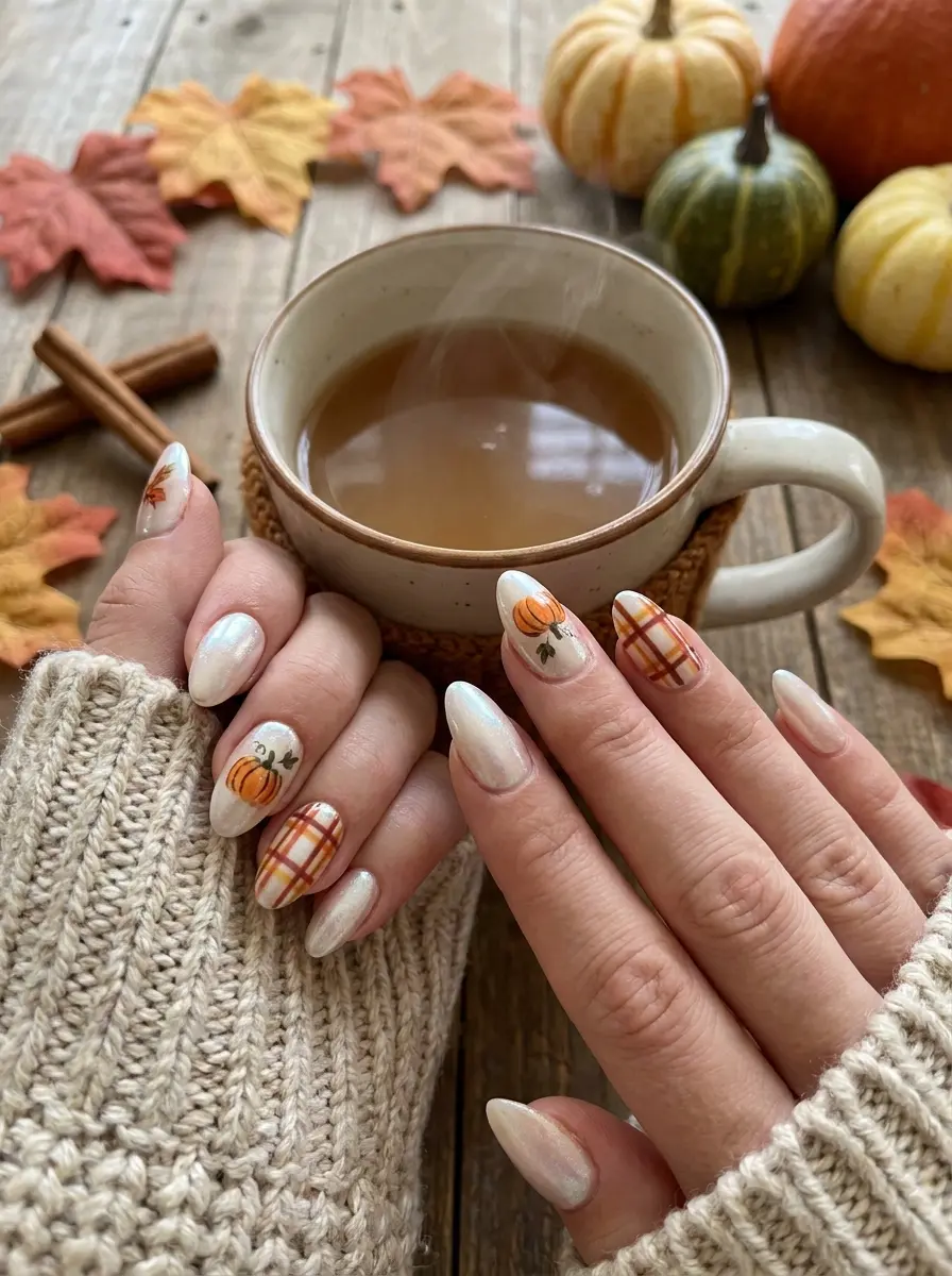 beautiful thanksgiving nails 168
