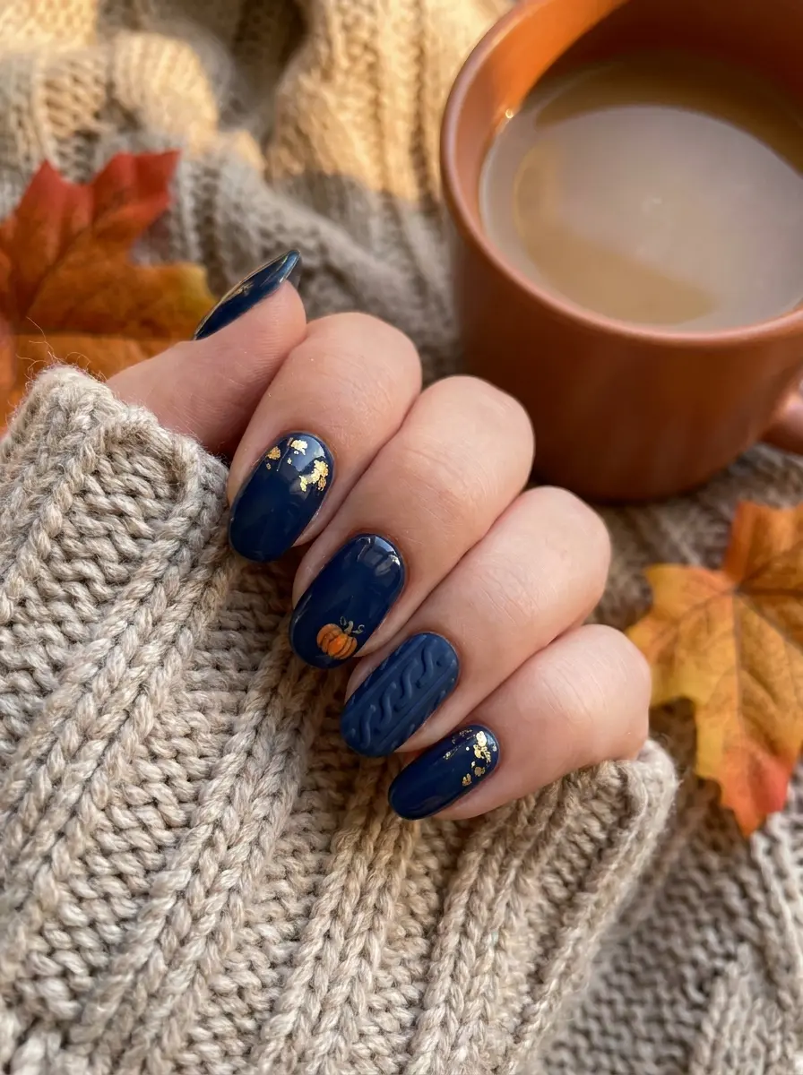 beautiful thanksgiving nails 169