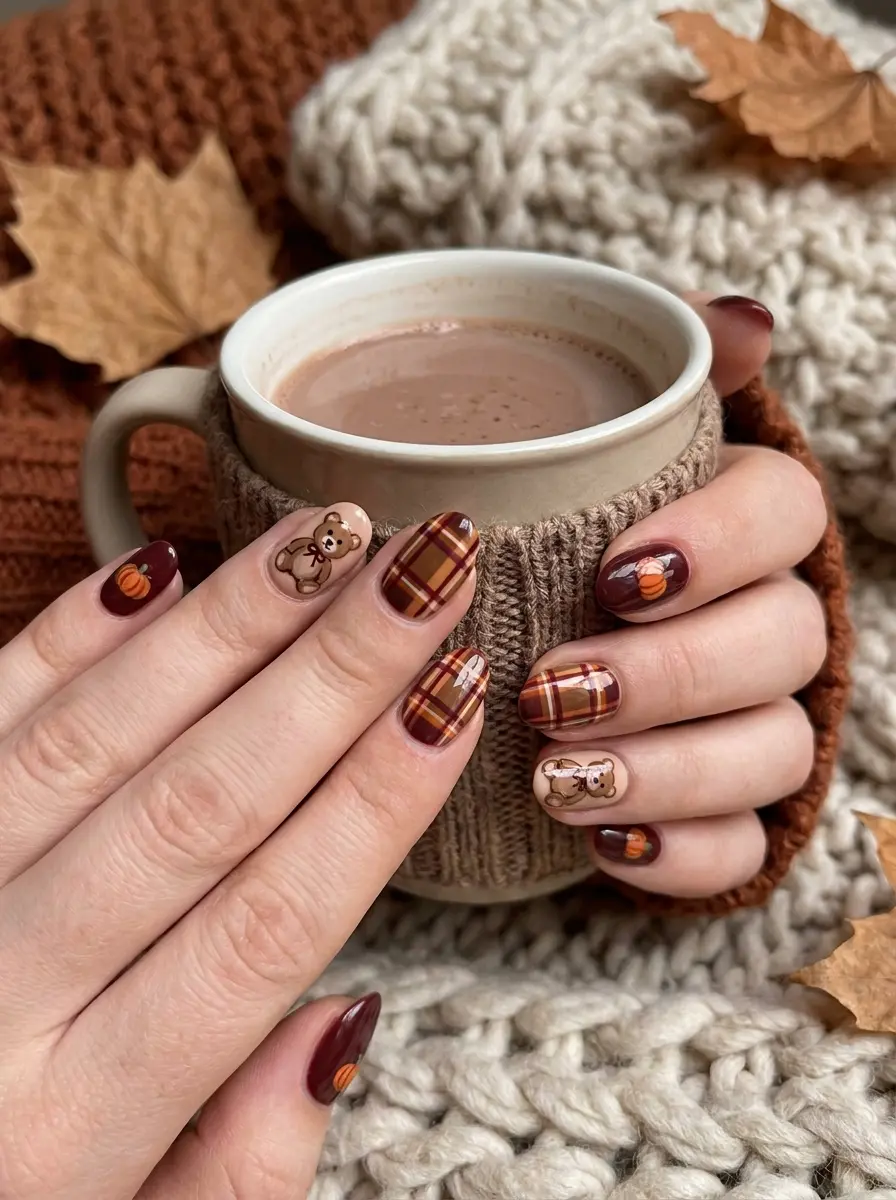 beautiful thanksgiving nails 175