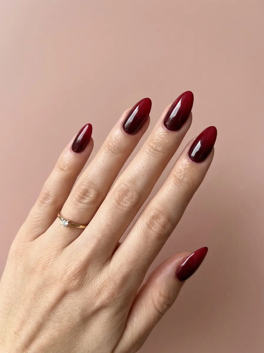 classy red nail ideas 1291