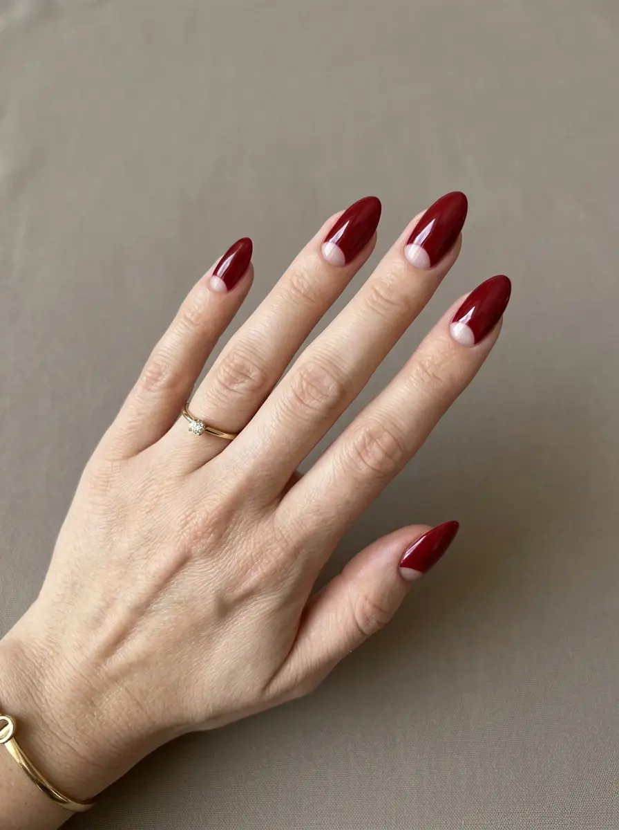 classy red nail ideas 1299