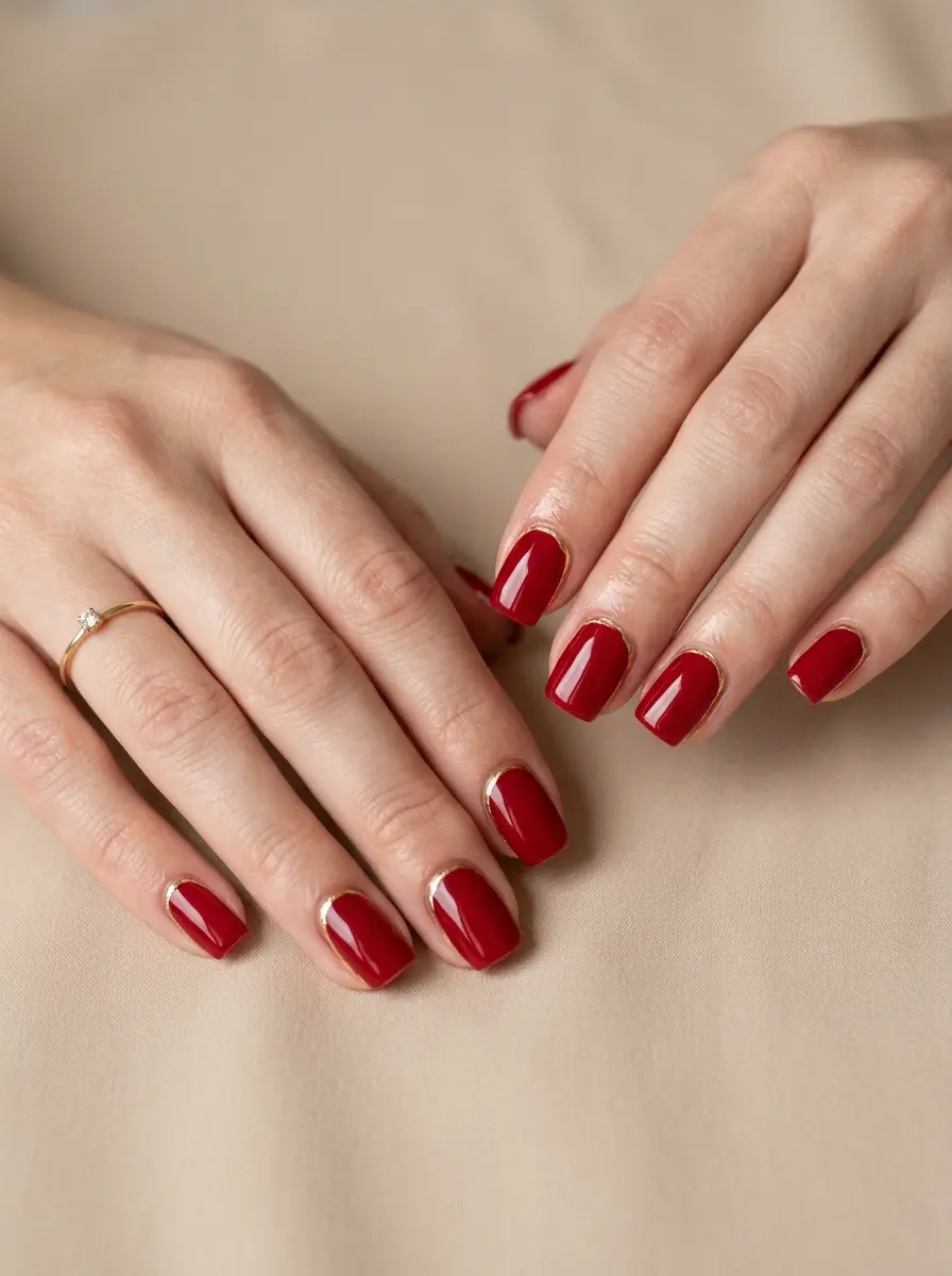 classy red nail ideas 1300