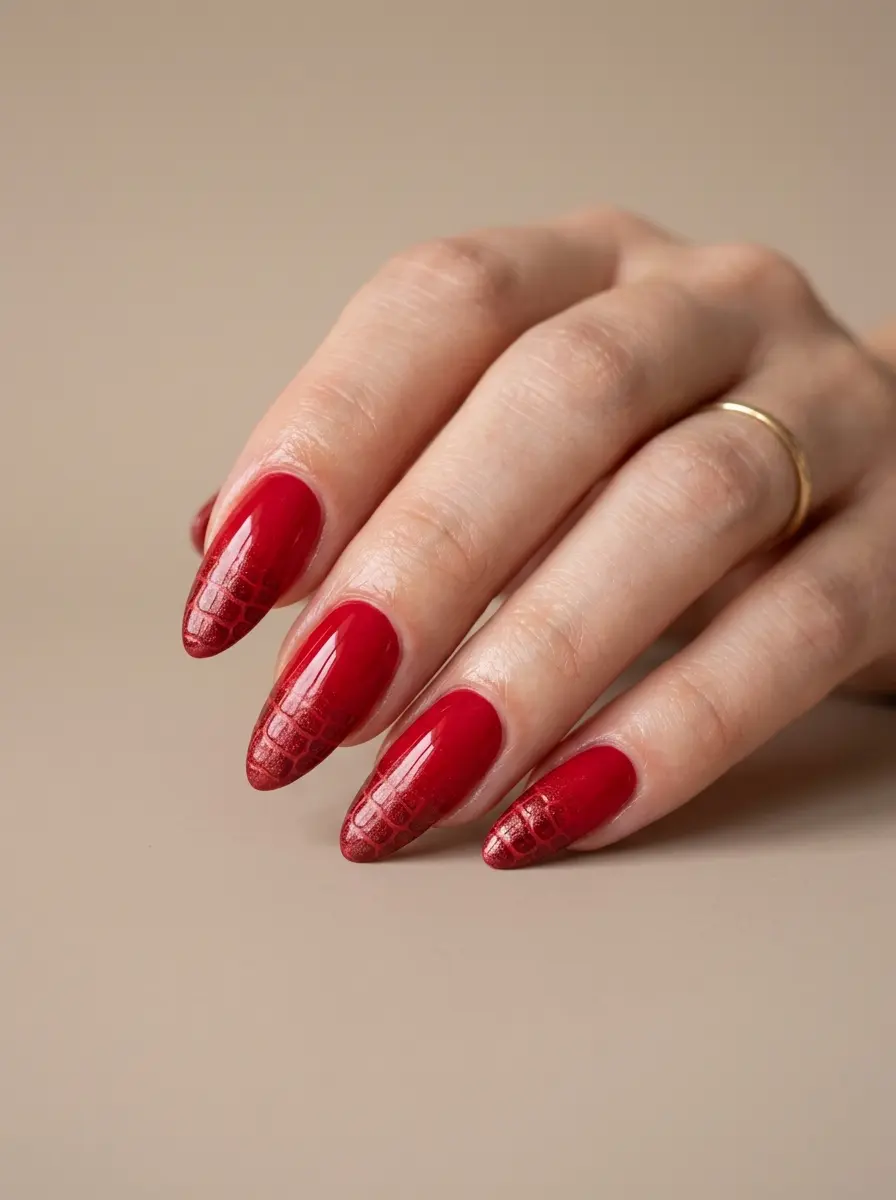 classy red nail ideas 1302