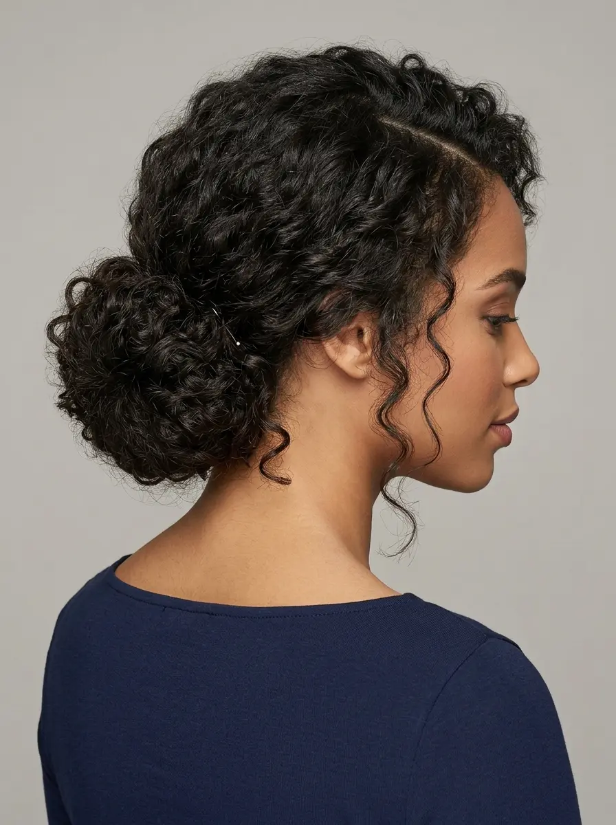 curly bun hairstyles that work for every occasion 1278