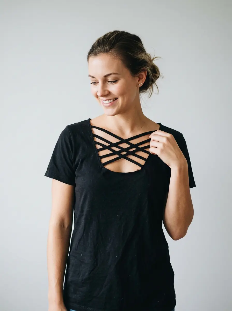 15 Cut Shirt Designs DIY Ideas That Actually Look Good in 2026 13 cut shirt designs diy ideas 1661