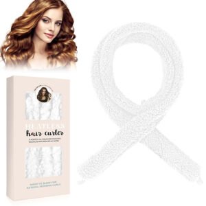 Satin Heatless Hair Curler, Lazy Natural Soft Wave DIY Heatless Curls For Sleep In Overnight, For All Hair Types