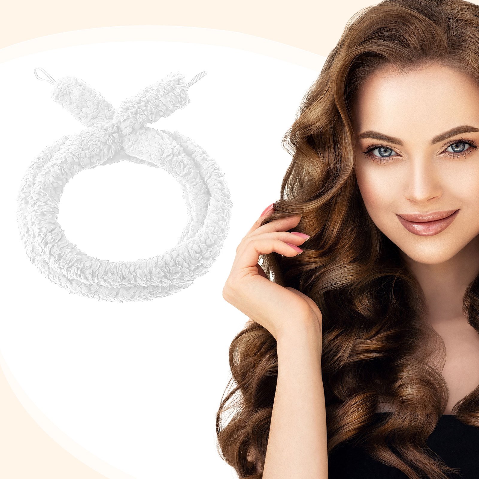 Satin Heatless Hair Curler, Lazy Natural Soft Wave DIY Heatless Curls For Sleep In Overnight, For All Hair Types 5 Satin Heatless Hair Curler, Lazy Natural Soft Wave DIY Heatless Curls For Sleep In Overnight, For All Hair Types - Image 5