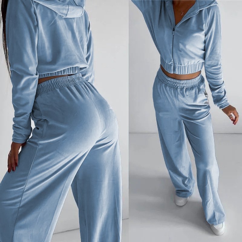 European Hat Casual Sweatshirt Outfit Two-piece Set 4 European Hat Casual Sweatshirt Outfit Two-piece Set - Image 4