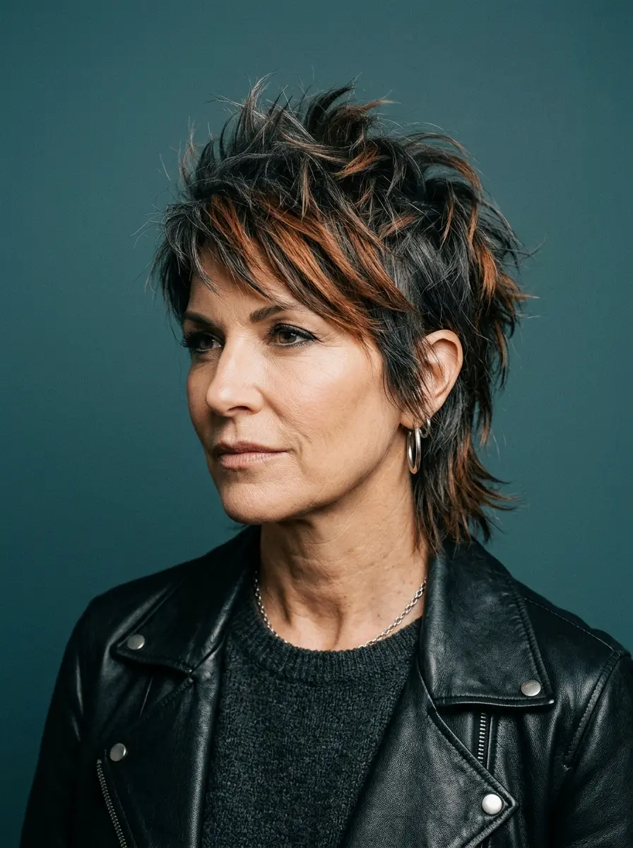 edgy choppy pixie haircuts for women over 50 with 1098