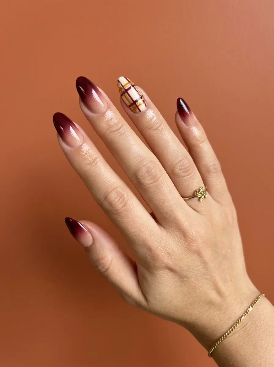 fall nail ideas so pretty plaids 1262