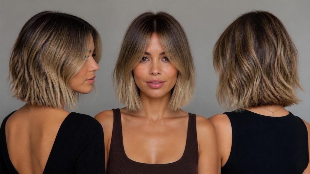 Dark Roots Blonde Balayage Bobs: 21 Gorgeous Styles That Grow Out Beautifully 1 hairstyles 071