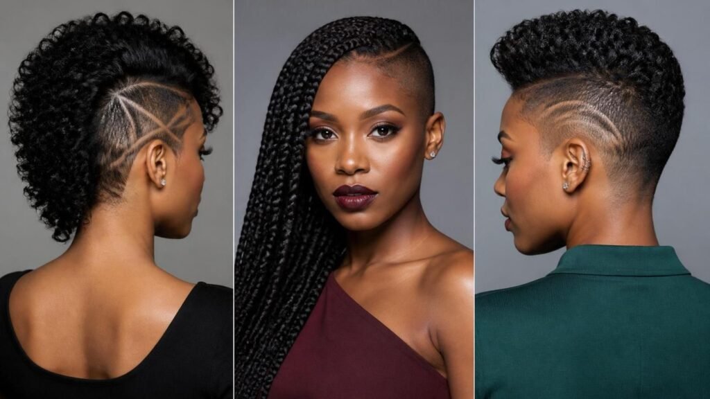One Side Shaved Hairstyles for Black Women: Bold, Sharp, and Undeniably Beautiful 1 hairstyles 076
