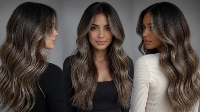 23 Dark Brown Hair with Ash Blonde Balayage Ideas That Look Smoky and Expensive