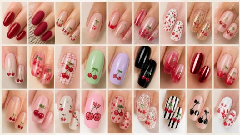 27 Cherry Nail Designs That Balance Sweet Style with Effortless Elegance