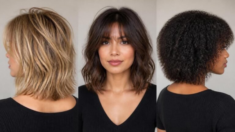 18 Shoulder Length Hairstyles With Bangs for Thin Fine Hair That Actually Add Volume