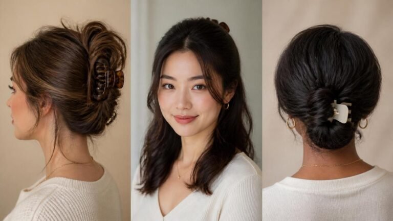 18 Claw Clip Hairstyles for Thin Fine Hair That Actually Hold and Look Fuller