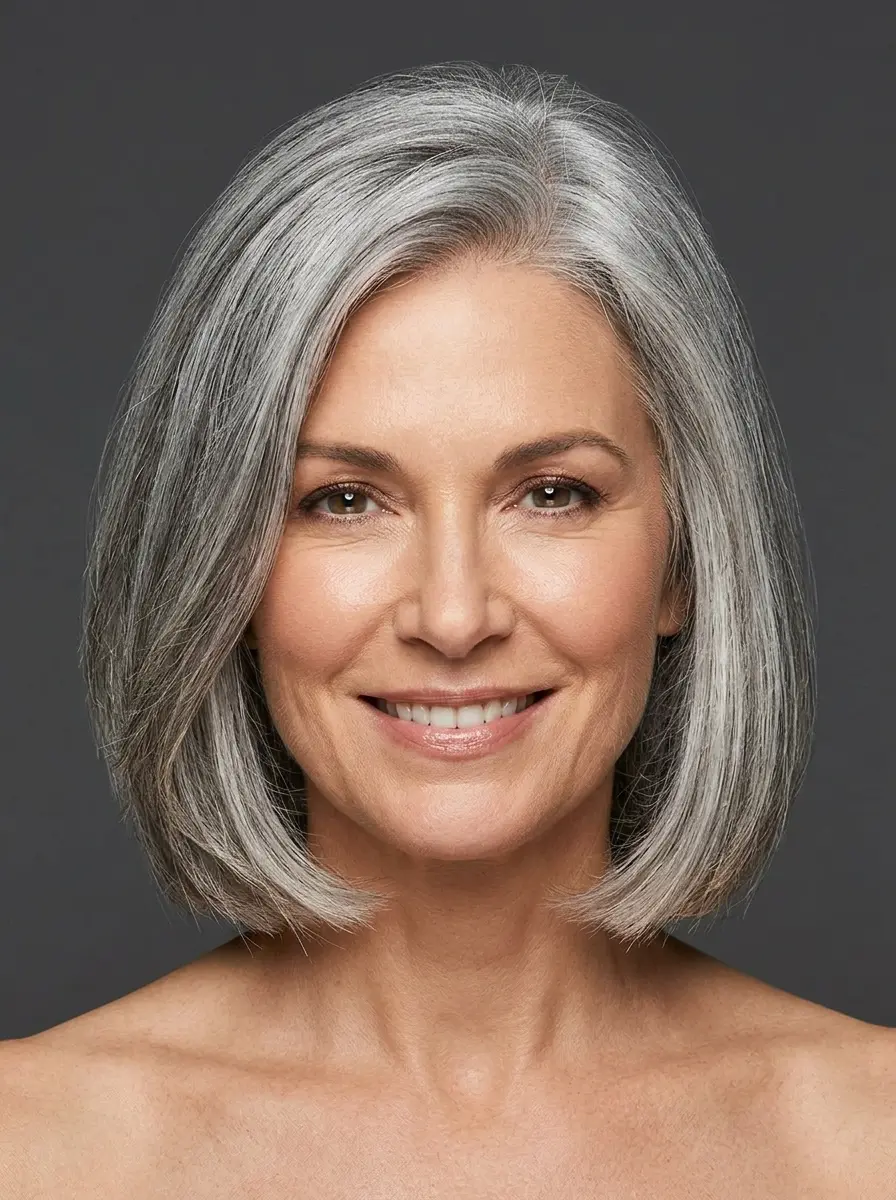 hairstyles for thin fine gray hair that add instan 1127