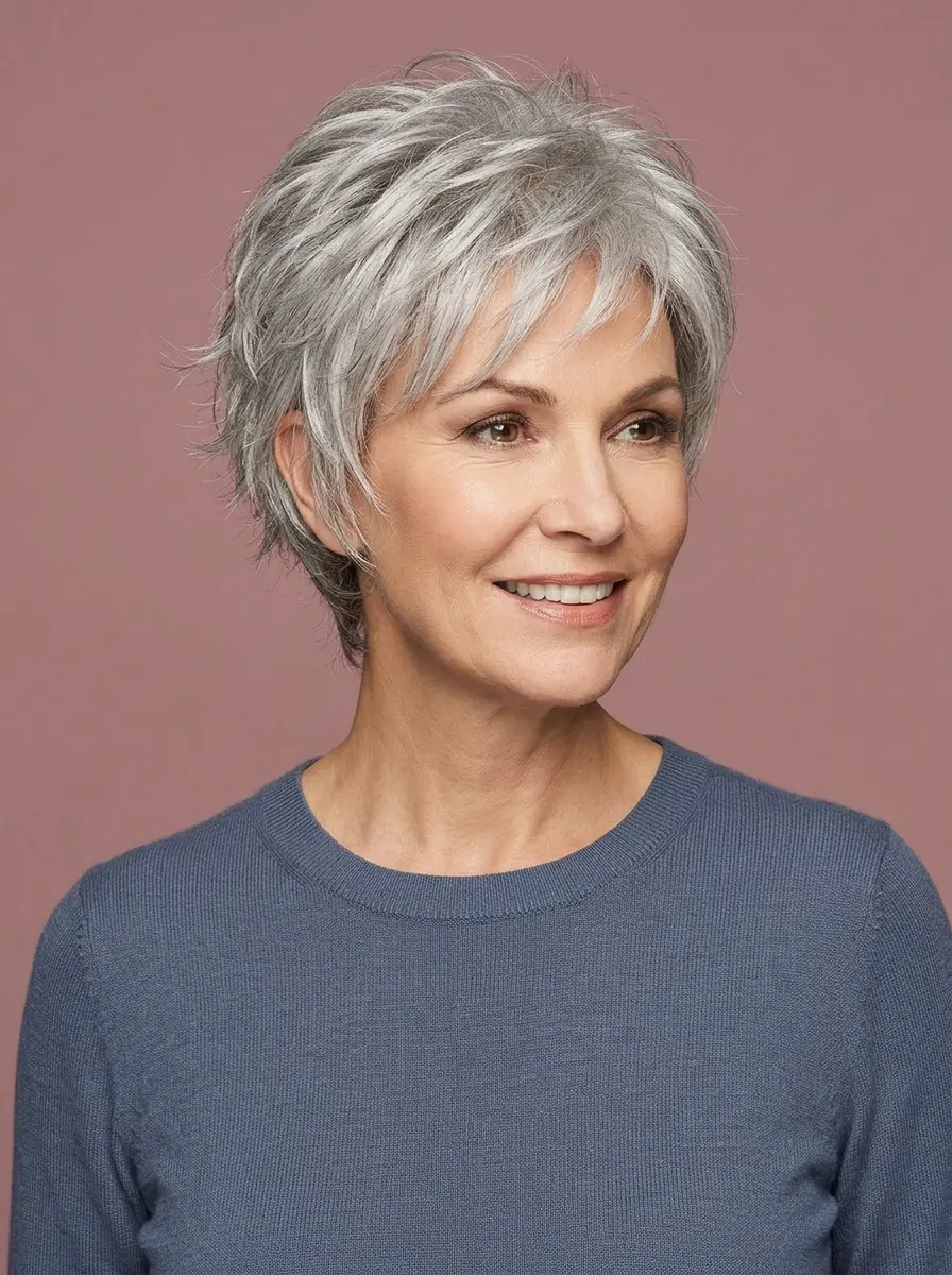 hairstyles for thin fine gray hair that add instan 1128