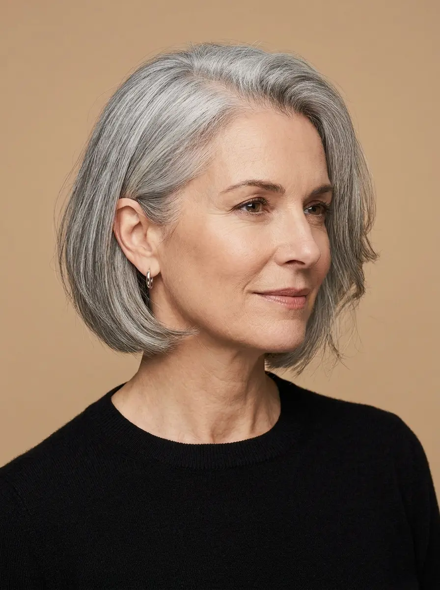 hairstyles for thin fine gray hair that add instan 1134