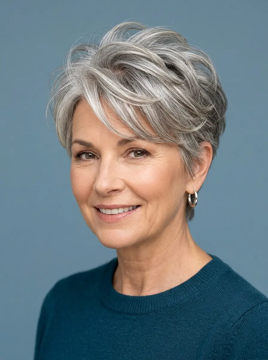 hairstyles for thin fine gray hair that add instan 1137