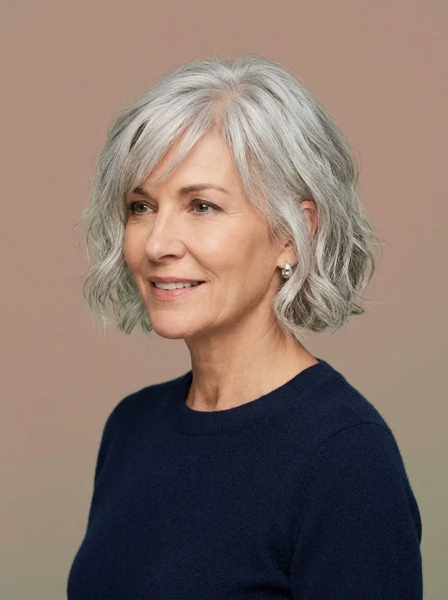 hairstyles for thin fine gray hair that add instan 1138