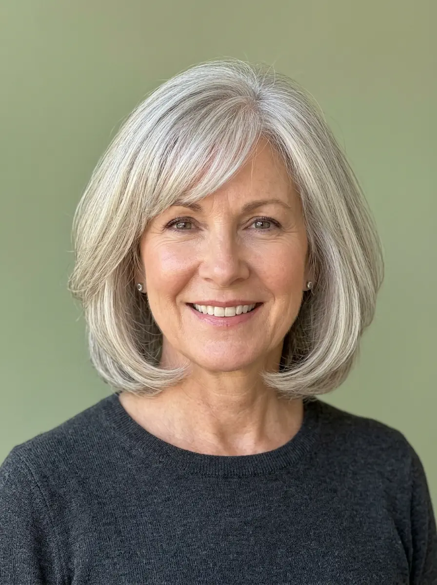 hairstyles for thin fine gray hair that add instan 1139