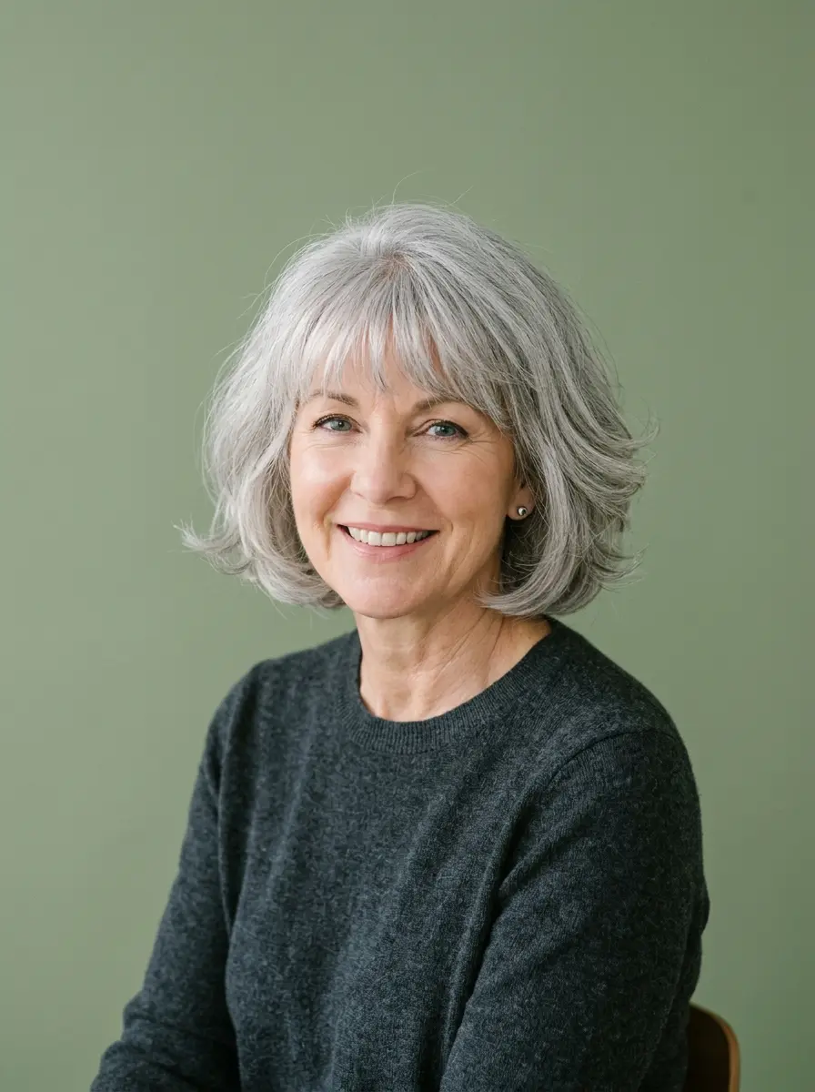 hairstyles for thin fine gray hair that add instan 1141