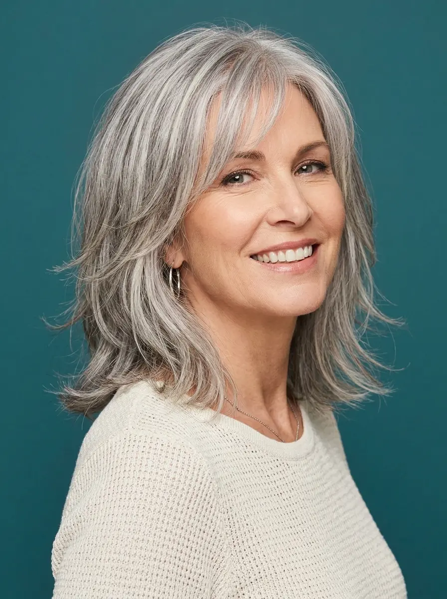 hairstyles for thin fine gray hair that add instan 1143