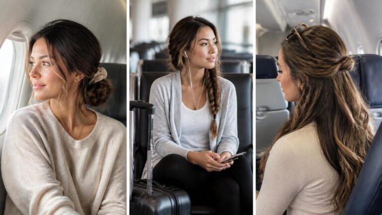 10 Best Hairstyles for Long Flights That Stay Cute From Takeoff to Landing