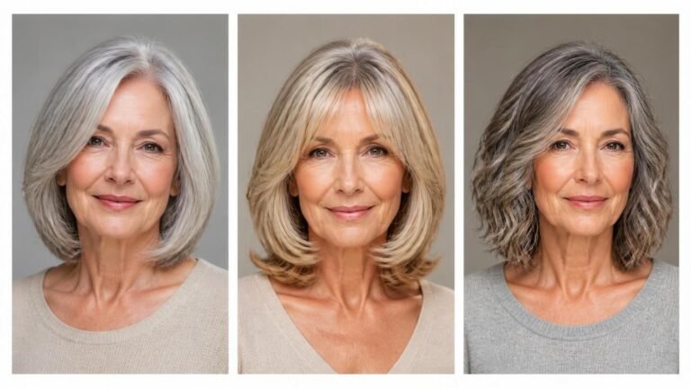 16 Medium-Length Hairstyles for Women Over 60 With Thin Fine Hair That Look Fuller