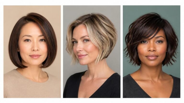 18 Short Bob Hairstyles for Thin Fine Hair With a Round Face That Actually Flatter