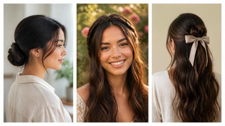 5 Easy Hairstyles for Long Hair That Take Under 10 Minutes (No Heat Needed!)
