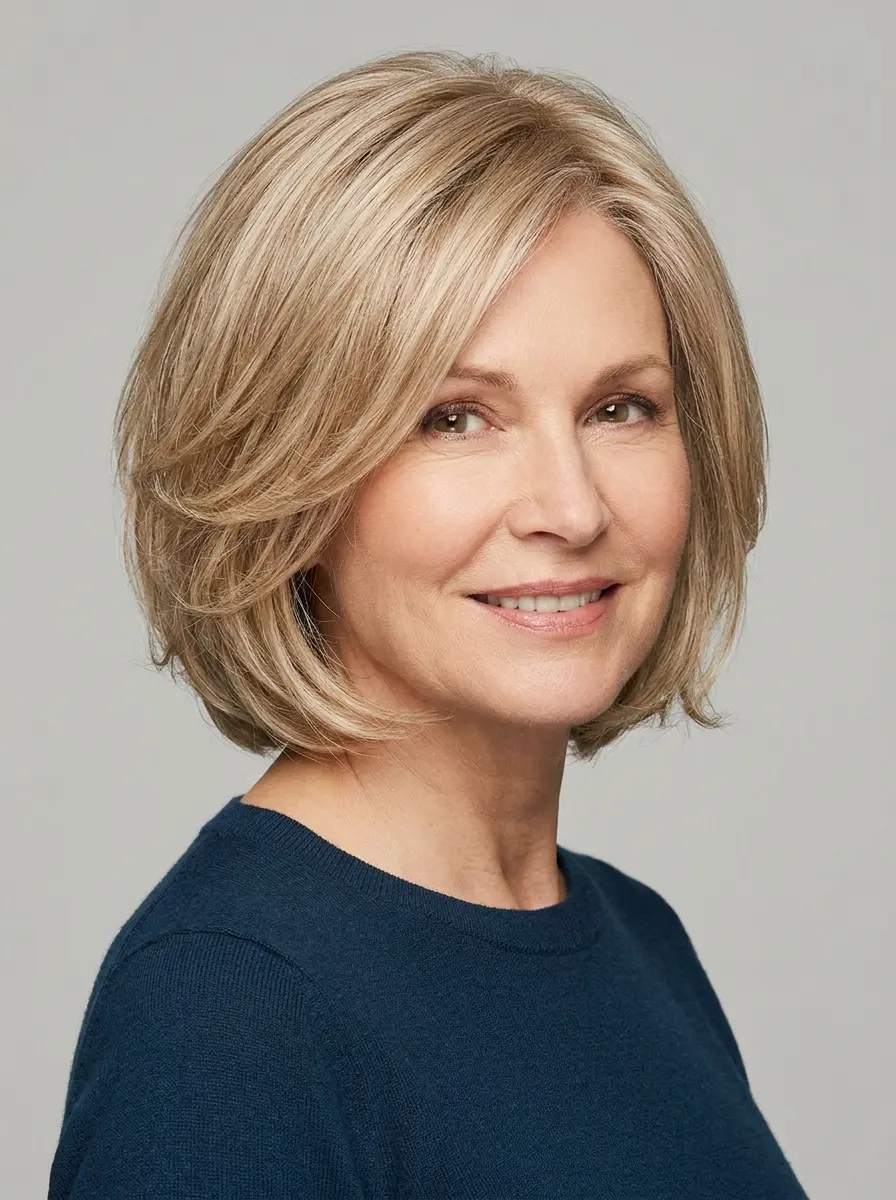 layered haircuts for women over 60 that add soft 1185