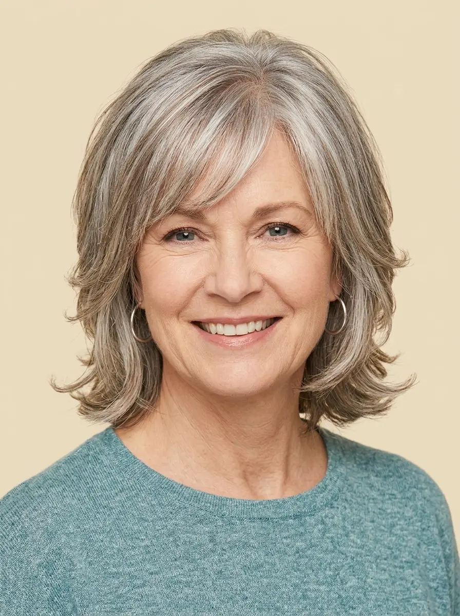 layered haircuts for women over 60 that add soft 1186