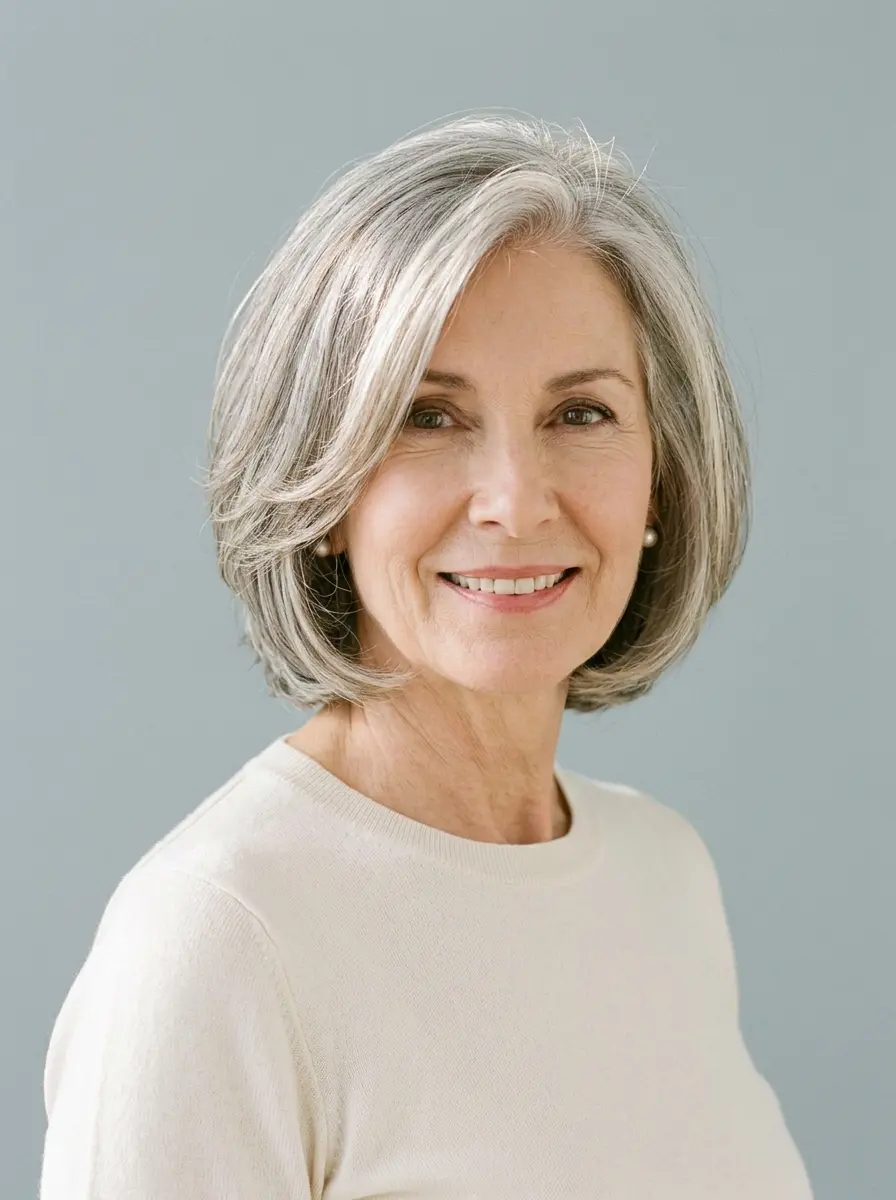 layered haircuts for women over 60 that add soft 1191