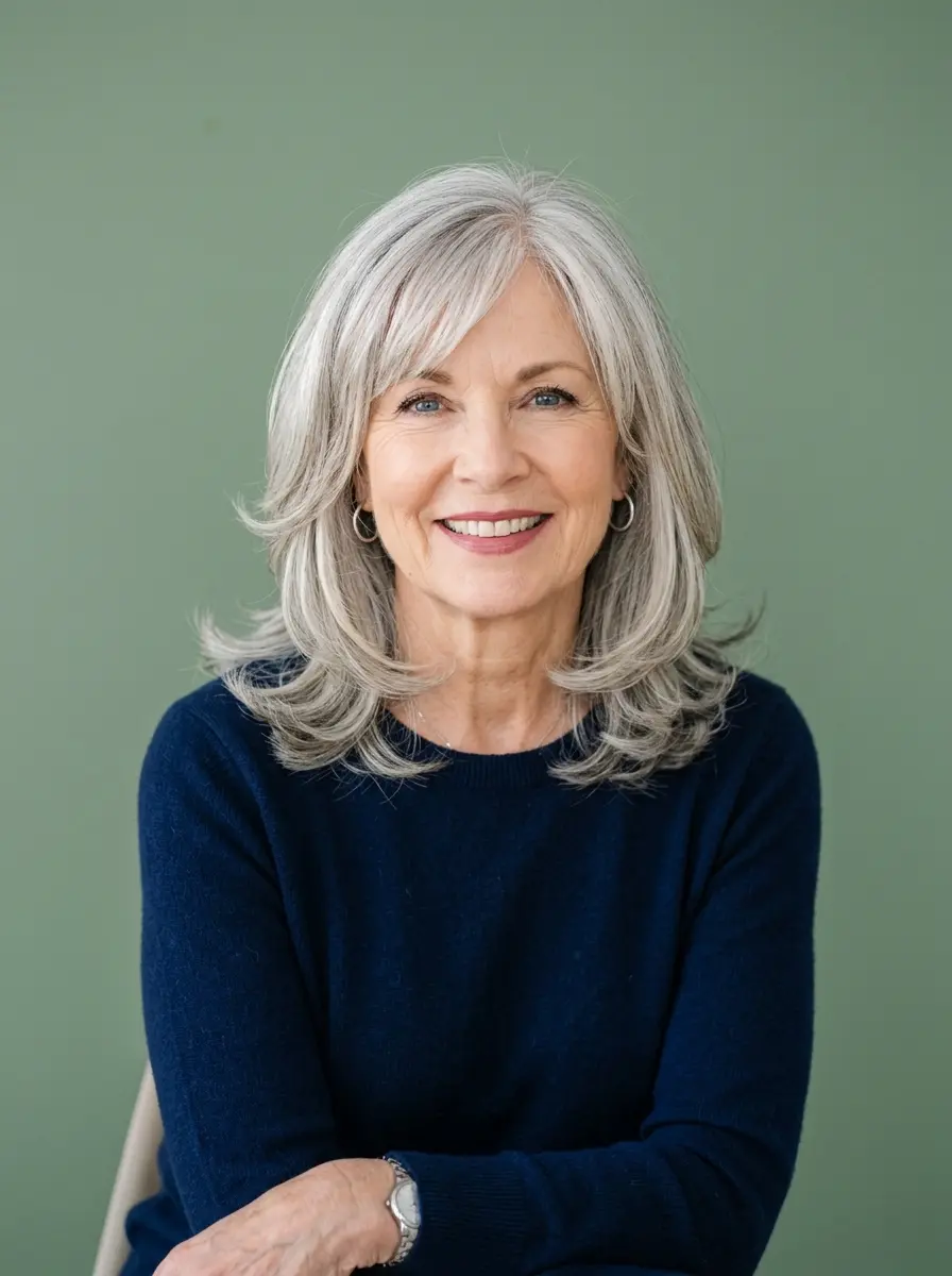 layered haircuts for women over 60 that add soft 1194