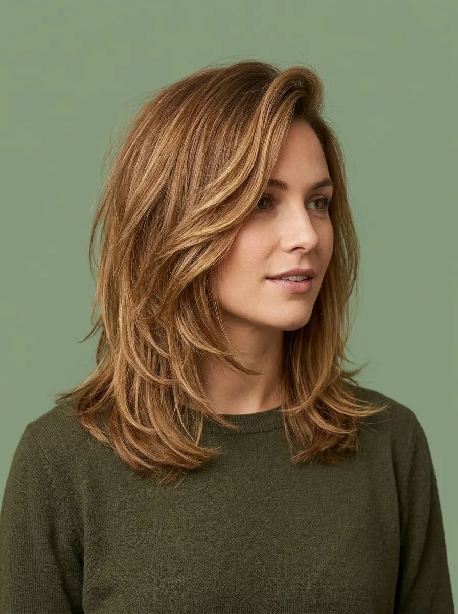 20 Medium Length Haircuts With Layers That Add Movement, Shape, and Real Style 17 medium length haircuts 1470