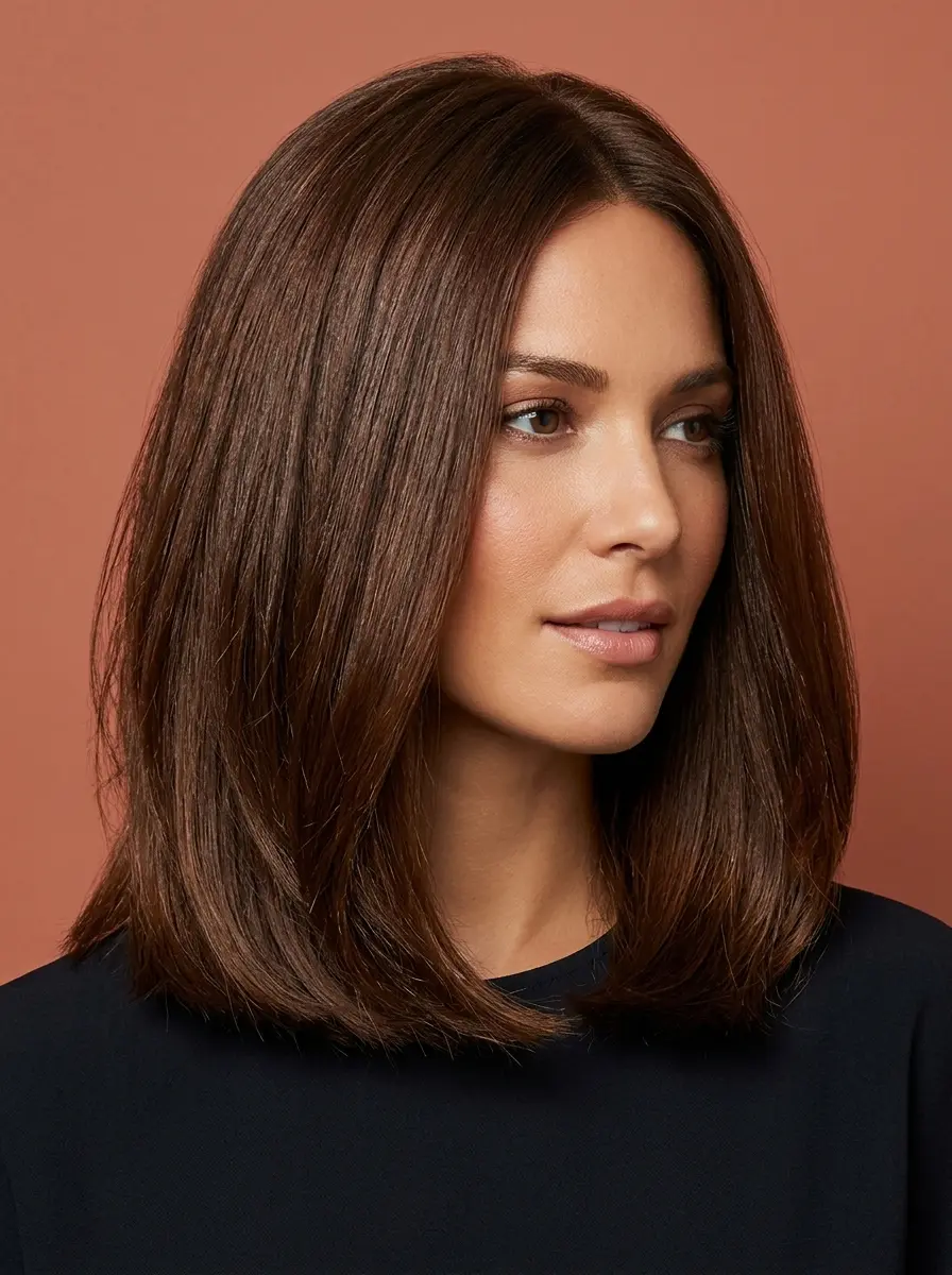 19 Medium Length Haircuts for Thick Hair That Cut Bulk Without Losing Shape 2 medium length haircuts for thick hair that cut bul 1109