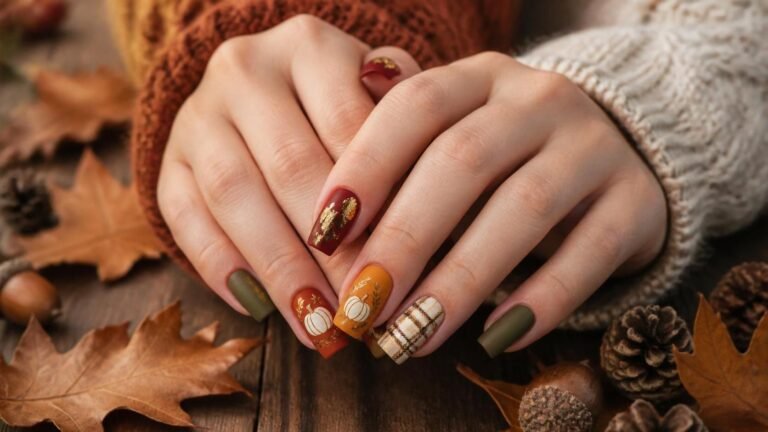 21 Beautiful Thanksgiving Nails That Capture Every Cozy Fall Feeling