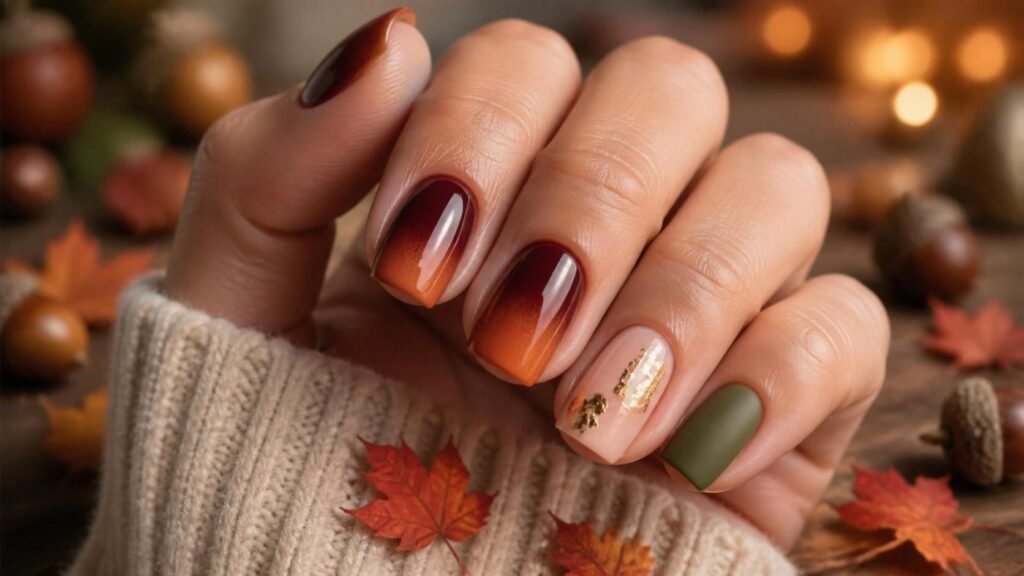 22 Stunning Fall Transition Nails to Upgrade Your Seasonal Look 1 nail 030