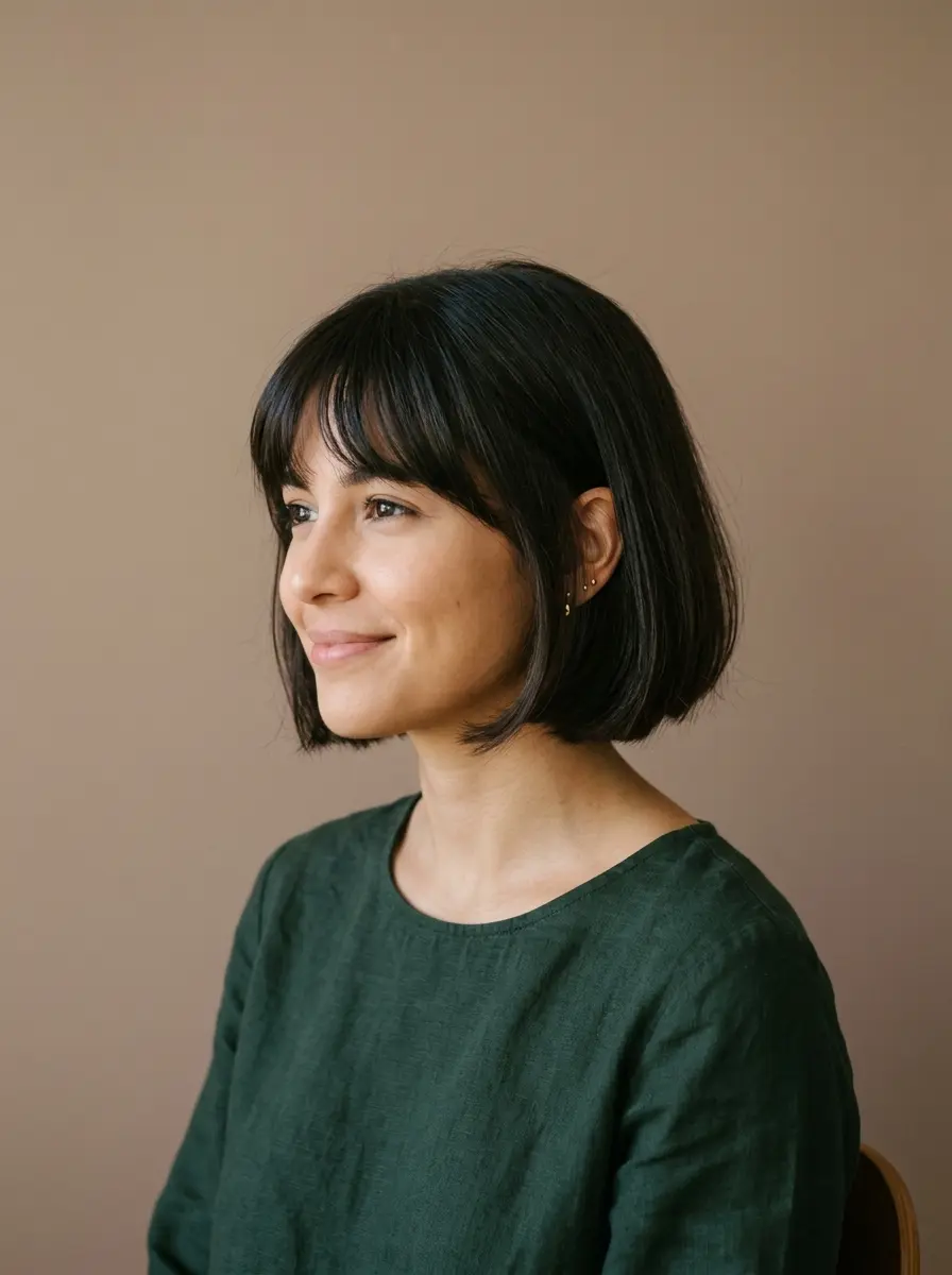 short bob hairstyles for dark thin fine hair 1606