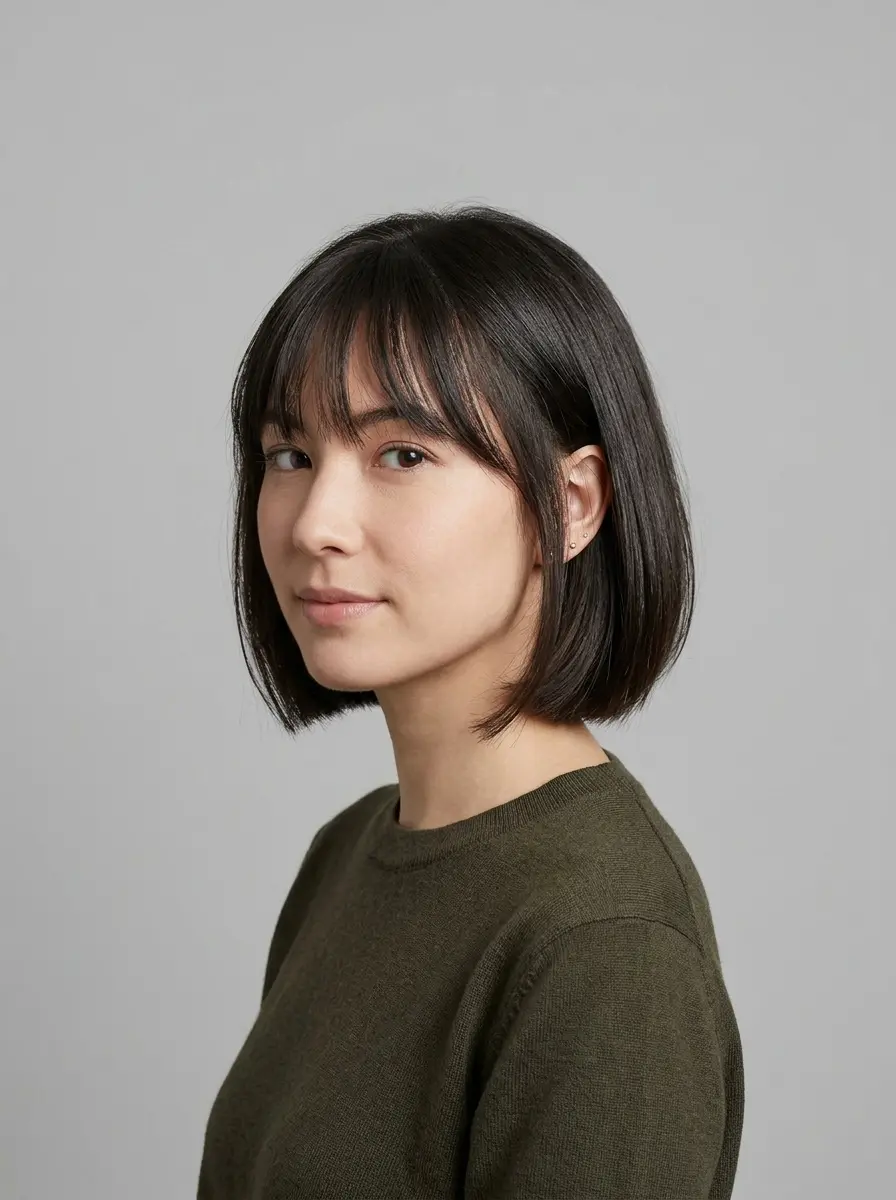 short bob hairstyles for dark thin fine hair 1608