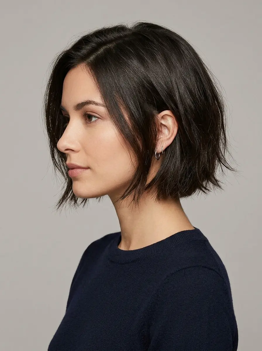 short bob hairstyles for dark thin fine hair 1610